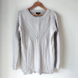 A.n.a Knit Sweater Tunic Beige Medium